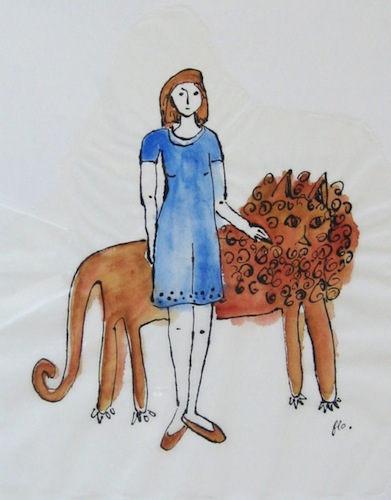 Femmes - 2013 - Le Lion de Némée - Peinture - Animal - Animaux