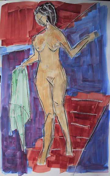 Orthilia - Peintures - Aquarelles - Femmes - Nus - Nues