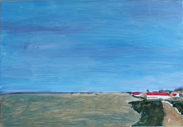 Grande Île de Ré - Paysages - Natures - Peintures - Ciel bleu - Acryliques