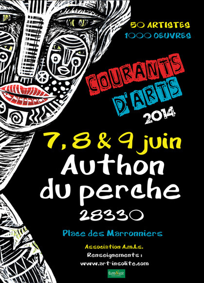 Festival Courants d'Arts - juin 2014 - Authon du Perche - expositions - peintures - sculptures - Art Marginal Insolite et Singulier