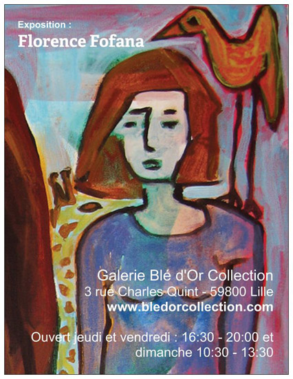 Expositions Florence Fofana octobre 2013, Galerie Blé d'Or Collection, Peintures, Dessins, Sculptures