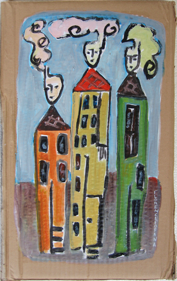 Enfumes- Personnages - ville - Peinture